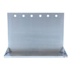 Thumbnail image #1 for Micro Matic USA DP-322ELD-6-18-P Wall-Mount Stainless Steel Drip Tray, 24"W x 8-3/8"D x 18"H, Perforated Grill
