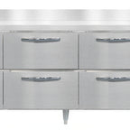 Thumbnail image #2 for Continental Refrigerator Designer Line DRA93NSSBS-D 93" Worktop Refrigerated Base, 6 Drawers & Half-Height Door, Stainless Steel