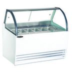 Thumbnail image #1 for MVP Group LLC Kool-It KGC-15F Gelato Display Case, 15-Pan, Flat Front Glass, Rear Acrylic Sliding Doors, Self-Contained Refrigeration