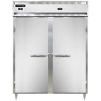 Thumbnail image #1 for Continental Refrigerator Designer Line D2RFEN Two-Section Reach-In Refrigerator/Freezer, 57" Wide, Solid Doors, Self-Contained, Stainless Front
