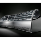 Thumbnail image #1 for Oscartek Cora CORA CS1110 Heated Hot Food Display, 43.7-Inch, Curved Lift-Up Tempered Glass, 1 Illuminated Shelf, Stainless Steel Basin