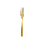 Thumbnail image #1 for 1880 Hospitality Mascagni by Oneida® T017FDEF 7" Brushed Gold 18/10 Stainless Steel Dessert/Salad Fork 1 Dozen