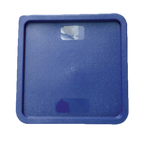 Thumbnail image #1 for Thunder Group PLSFT121822C Square Snap-On Food Storage Container Cover, Plastic, Blue, Non-Slip, Fits 12, 18 & 22 qt Case of 12