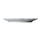 Thumbnail image #2 for Steelite International Folio, Porcelain 62579FP810 Porcelain Rim Plate, 11-1/4", Round, Scalloped Edge, Adelina Double Line Blue 1 Dozen