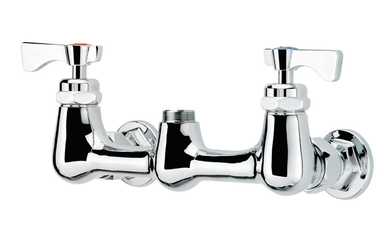 Product image #4 for Krowne Royal Series 8-Inch Center Splash-Mounted Pre-Rinse Faucet Body Without Spout, Quarter-Turn Ceramic Cartridge, Low Lead
