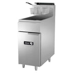 Thumbnail image #1 for Asber AEF 50 S Gas Floor Fryer, 50 lb Capacity, Stainless Steel Fry Pot, 114,000 BTU
