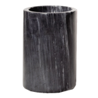 Thumbnail image #1 for TableCraft Cash & Carry 5488 Marble Wine Cooler, 5" Diameter x 7"H, Black Case of 6