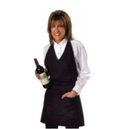 Thumbnail image #1 for Chef Revival VNA3840-BK Black Tuxedo/V-Neck Apron, 28 x 32 in, Cotton/Poly Twill, 2 Pockets