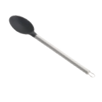 Thumbnail image #1 for TableCraft Products CW400 Serving Spoon, 13.25" Long, Stainless Steel Handle, Black Silicone Head Case of 6