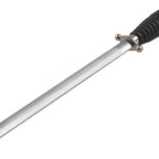 Thumbnail image #2 for JB Prince J.A. Henckels H723 12 12-Inch Oval Honing Steel with Black Polypropylene Handle