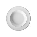 Thumbnail image #1 for Global Tableware Collective G. Benedikt GBEXL19231 Porcelain Plate, 9-inch, Deep Rim, Round, White