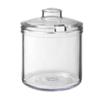 Thumbnail image #1 for G.E.T. CD-8-C-2-CL . . Clear SAN Plastic Condiment Jar Cover Only Dozen Case of 2 Dozen