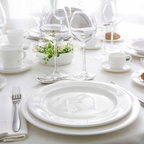 Thumbnail image #2 for Cardinal Infinity by Chef & Sommelier FN004 Bone China Wide-Rim Round Plate, 8-1/4 in Case of 2 Dozen