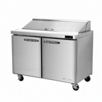 Thumbnail image #1 for Blue Air FSE LLC BLPT36-HC Two-Section Sandwich Prep Table, 36-3/8"W, 10-Pan, Rear-Mounted Self-Contained Refrigeration