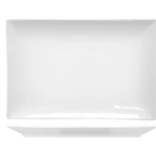 Thumbnail image #1 for International Tableware Paragon PA-14 Rectangular Porcelain Platter, 14" x 9-1/2", Coupe Rim, Bright White