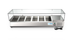 Thumbnail image #7 for KoolMore 59-Inch Refrigerated Countertop Prep Table with 6 1/3-Pan Capacity and Double Tempered Glass Guard