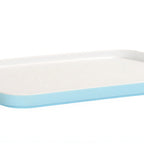 Thumbnail image #1 for Cal-Mil 24132-1410-127PLT Rectangular Melamine Bento Sushi Box Plate, 14 x 10-1/2 in, Ocean Blue Case of 3