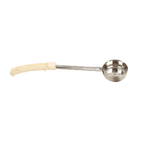 Thumbnail image #1 for Thunder Group SLLD103P Perforated 3 oz Portion Control Serving Spoon, Stainless Steel, Ivory Plastic Handle Case of 120