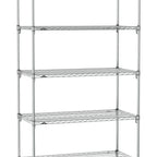 Thumbnail image #1 for Metro Super Erecta SA-2130C-86-S5 Super Adjustable Wire Stationary Starter Shelving Unit, 30"W x 21"D x 86"H, 800 lb. capacity per shelf, 2000 lb.