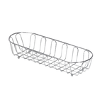 Thumbnail image #1 for G.E.T. Specialty Servingware 4-22453 Oval Chrome-Plated Metal Serving Basket, 14-3/4 x 5 x 2-1/2 in Case of 12