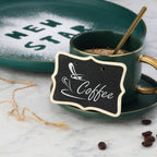 Thumbnail image #2 for New Star Foodservice Inc. 28409 Hanging Mini Chalkboard Sign, Double-Sided, with Tag, 2-3/8" x 3-3/8" Case of 48 Dozen