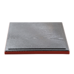 Thumbnail image #1 for Korin Inc NR-7B-009I-C Square Plastic Bento Box Cover, 10 x 10 x 1/2 in, Black/Red