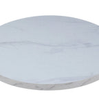 Thumbnail image #1 for ATSMFG ATE42-WH Round Laminated Table Top, 42" Diameter, White Marble, 1.5" Thick, PVC Edge and Back Sheet