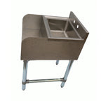 Thumbnail image #2 for NBR Equipment UW-1-1410-1818-H Freestanding Stainless Steel Blender Station with Dump Sink, 18"W x 18-1/4"D x 32-1/2"H