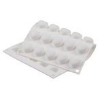 Thumbnail image #1 for JB Prince MA106 Flexible Silicone Chocolate Mold, 35 One-Inch Heart Cavities, 11-3/4" x 7"