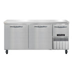Thumbnail image #1 for Continental Refrigerator RA68SN 3-Door Shallow-Depth Worktop Refrigerator, 68"W, Stainless Steel, Side-Mounted Refrigeration