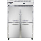 Thumbnail image #1 for Continental Refrigerator 2RFNSAHD Two-Section Reach-In Refrigerator/Freezer, Self-Contained, Half-Height Solid Doors, Stainless Steel Exterior