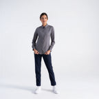 Thumbnail image #1 for Chef Works W151-GRY-XL Women's Formal Dress Shirt, Gray, Long Sleeve, Poly/Cotton, XL