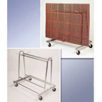 Thumbnail image #1 for Cactus Mat 6477-KD Mat Transporter & Wash Rack, 42"L x 28"W x 40"H, 500 lb Capacity, Zinc-Plated Steel, 5" Swivel Casters