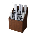 Thumbnail image #1 for Alpine Industries ADI628 Upright 20-Roll File Storage Box, Corrugated Cardboard