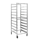 Thumbnail image #1 for Eagle Group Panco OTR-2810-A/W Mobile Oval Tray Storage Rack, 10-Tray Capacity, Aluminum, 6" Centers