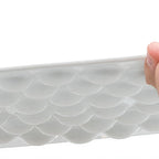 Thumbnail image #2 for JB Prince R915 Porcelain Square Tasting Tray, 9", 41 1" Diameter Half-Sphere Cavities, White