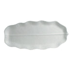 Thumbnail image #1 for G.E.T. Bugambilia PHP04-MOD Leaf-Shaped Palm Display Serving Dish, Cast Aluminum with Resin Coating, 29.41"L x 13.66"W