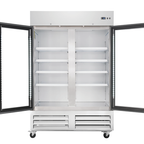 Thumbnail image #7 for Koolmore KM-RIC-2DGD Convertible Refrigerator/Freezer Reach-In, 2-Section, 49 Cu. Ft., Stainless Steel, Glass Doors