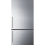 Thumbnail image #1 for Summit Commercial Summit Appliance FFBF279SSXIMH72 14.6 cu. ft. Counter-Depth Bottom-Freezer Refrigerator, Stainless Steel Door, ENERGY STAR