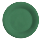 Thumbnail image #1 for G.E.T. GET WP-5-FG . . 5-1/2" Round Wide-Rim Melamine Plate, Rainforest Green Dozen Case of 4 Dozen