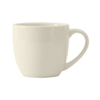 Thumbnail image #1 for Tuxton China DuraTux®© BEM-120A 12 oz Ceramic Milano Mug, American White/Eggshell, Microwave & Dishwasher Safe Case of 2 Dozen