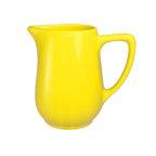 Thumbnail image #1 for International Tableware Cancun CA-60-Y 13 oz Ceramic Creamer, Yellow, with Handle Case of 3 Dozen