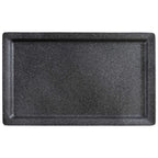 Thumbnail image #1 for Libbey APS Germany - Frostfire APS 30500 1/1 GN Cast Aluminum Rectangular Serving Tray, Dark Speckled Nonstick Finish