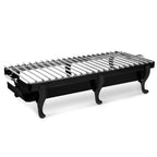 Thumbnail image #1 for Eastern Tabletop Park Avenue 3258GMB Countertop Stainless Steel Grill Stand, Black, Fits 2 Butane Burners, 41.5"W x 11.5"D x 10"H