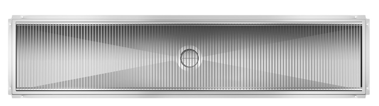 Product image #2 for KoolMore Commercial Stainless Steel Floor Trough Drain with 4 Subway-Style Grates, 84"W x 18"D