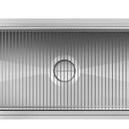 Thumbnail image #2 for Koolmore KM-FTG-1884 Commercial Stainless Steel Floor Trough Drain, 84"W x 18"D, Anti-Splash Basin, Subway-Style Grates