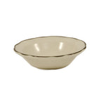 Thumbnail image #1 for CAC China Seville SC-10B Grapefruit Bowl, 11 oz, 6-3/4" Diameter, 2"H, Scallop Edge, Ceramic Case of 3 Dozen