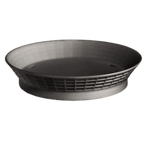 Thumbnail image #1 for TableCraft Products 157510BK Round Black Plastic Platter Basket with Base, 10-1/2" Diameter x 2" High Case of 12