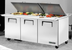 Thumbnail image #5 for True 72-Inch Dual-Side Mega Top Sandwich/Salad Prep Table with 3 Doors and 30-Pan Capacity