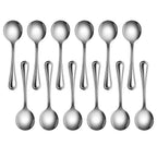 Thumbnail image #2 for New Star Foodservice Inc. 58185 Bouillon Spoon, 18/0 Stainless Steel, 2.5mm Gauge, Slimline Pattern Case of 24 Dozen
